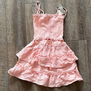 Fox Pink Ruffled Mini Dress
